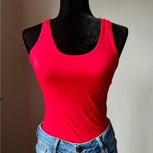 Active Basic Bright Red Bodysuit